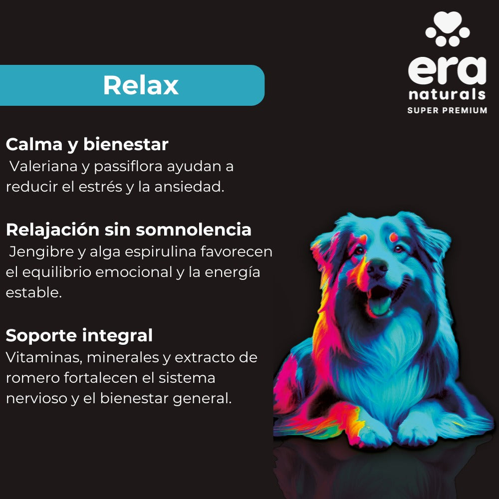 Suplemento para Perros Era Naturals Tranquilizante - Relax Calming Powder 300 Gr Suplemento para Perros Era Naturals Tranquilizante - Relax Calming Powder 300 Gr
